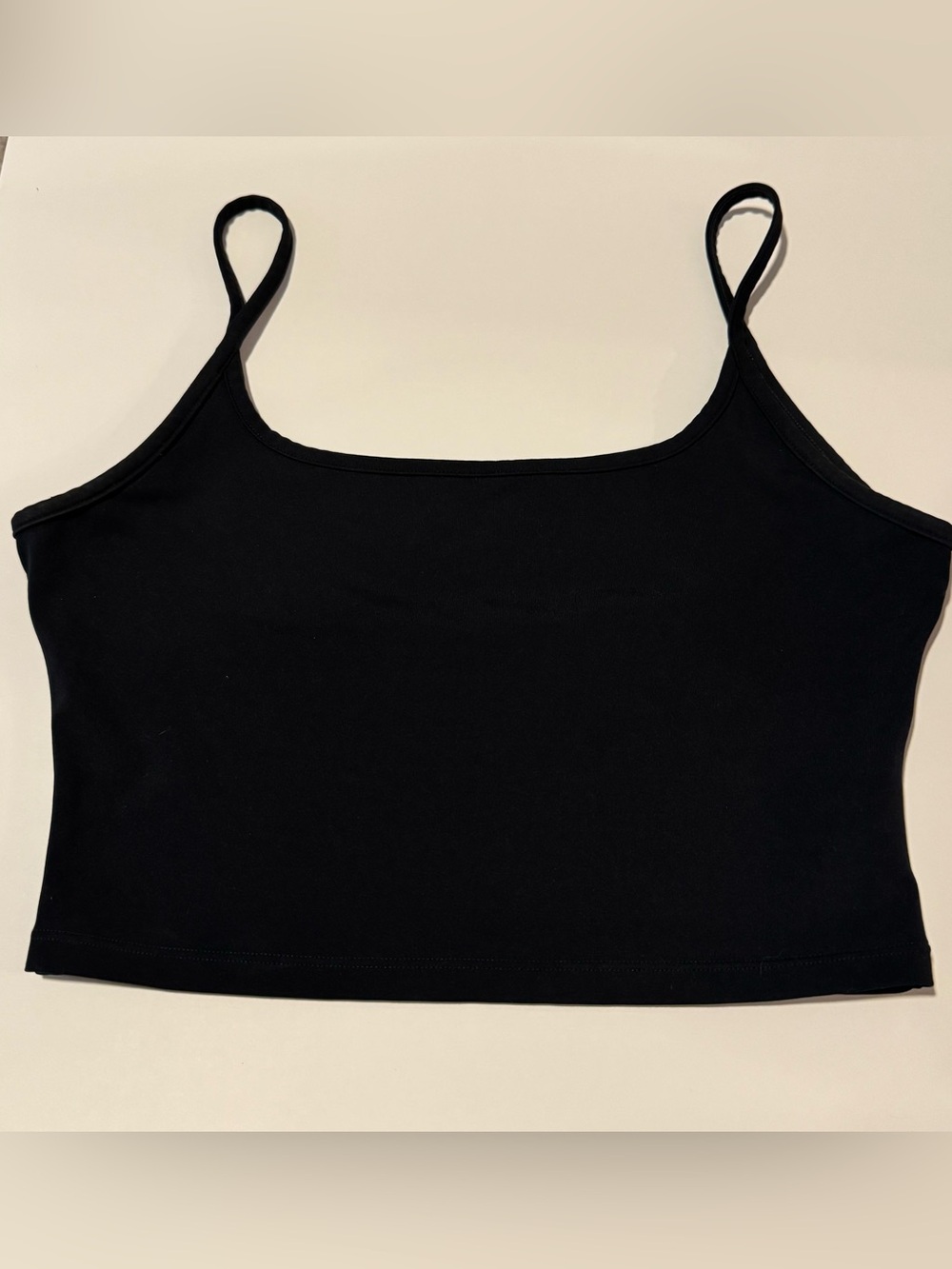 Buff Bunny Cropped Tank Top - Black
